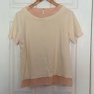 St. John Cream Blouse Size 14